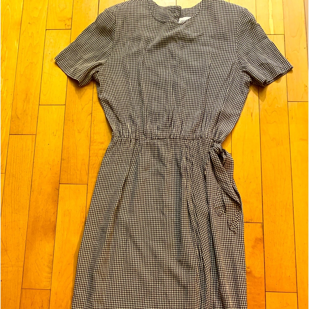 Vintage Black & White Gingham Sara Campbell Dress